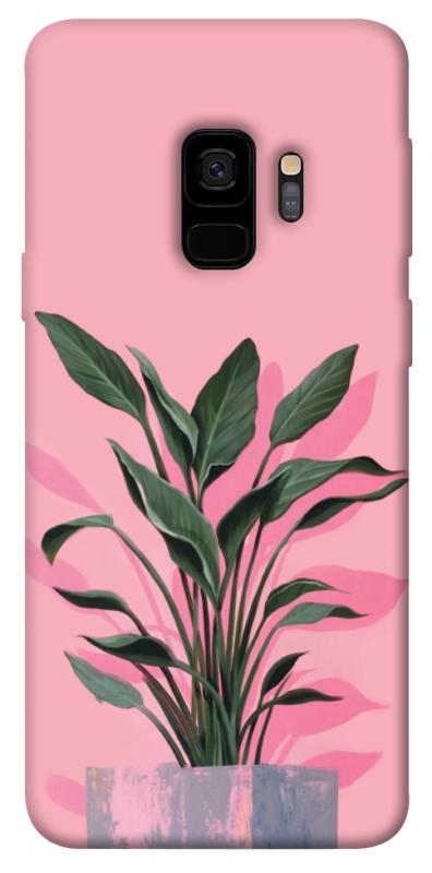 Чохол itsPrint Pink plant для Samsung Galaxy S9, квіти, купити оптом з доставкою