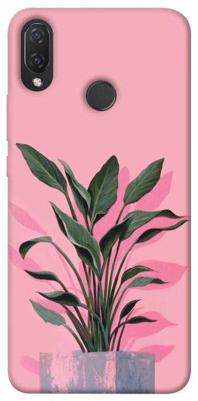 Чехол itsPrint Pink plant для Huawei P Smart+ (nova 3i), цветы, купить оптом с доставкой