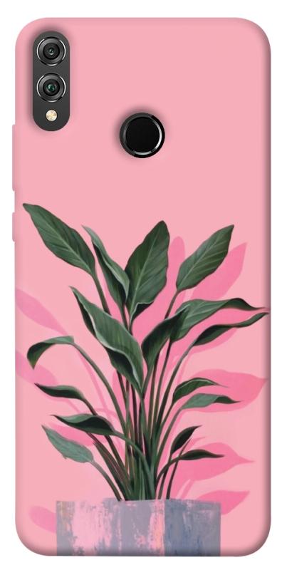 Чехол itsPrint Pink plant для Huawei Honor 8X, цветы, купить оптом с доставкой