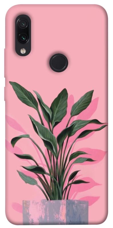 Чехол itsPrint Pink plant для Xiaomi Redmi Note 7 / Note 7 Pro / Note 7s, цветы, купить оптом с доставкой