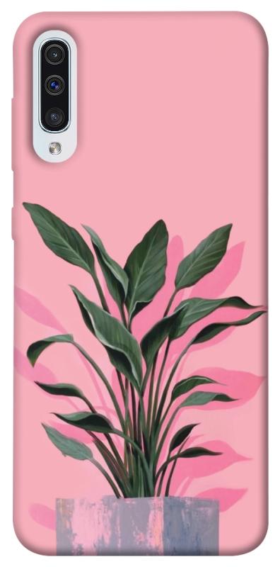 Чохол itsPrint Pink plant для Samsung Galaxy A50 (A505F) / A50s / A30s, квіти, купити оптом з доставкою