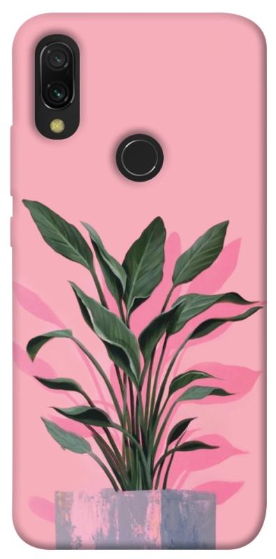 Чехол itsPrint Pink plant для Xiaomi Redmi 7, цветы, купить оптом с доставкой