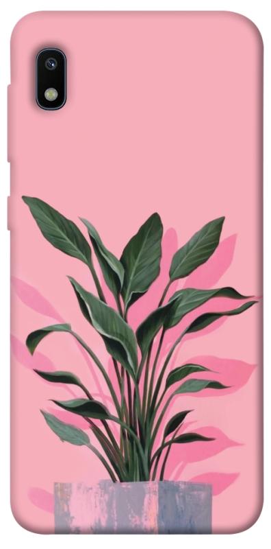 Чехол itsPrint Pink plant для Samsung Galaxy A10 (A105F), цветы, купить оптом с доставкой