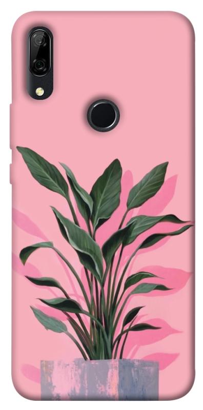 Чехол itsPrint Pink plant для Huawei P Smart Z, цветы, купить оптом с доставкой