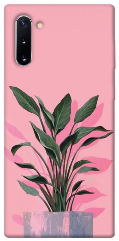 Чехол itsPrint Pink plant для Samsung Galaxy Note 10, цветы, купить оптом с доставкой
