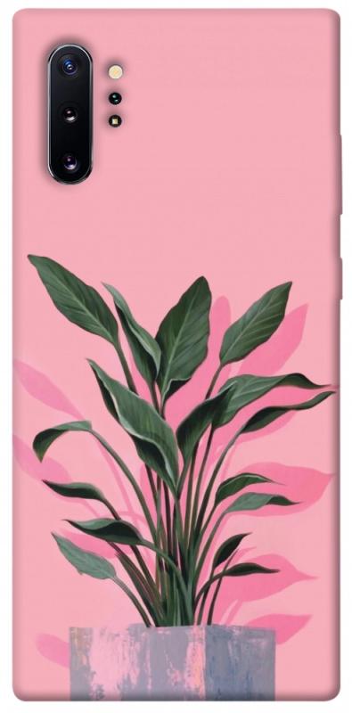 Чехол itsPrint Pink plant для Samsung Galaxy Note 10 Plus, цветы, купить оптом с доставкой