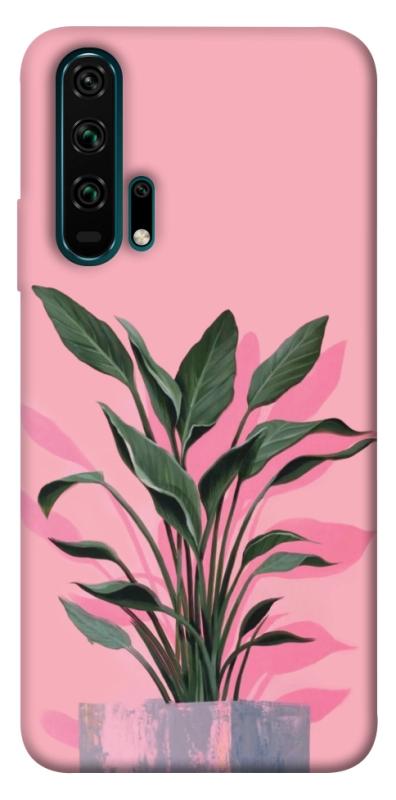 Чехол itsPrint Pink plant для Huawei Honor 20 Pro, цветы, купить оптом с доставкой