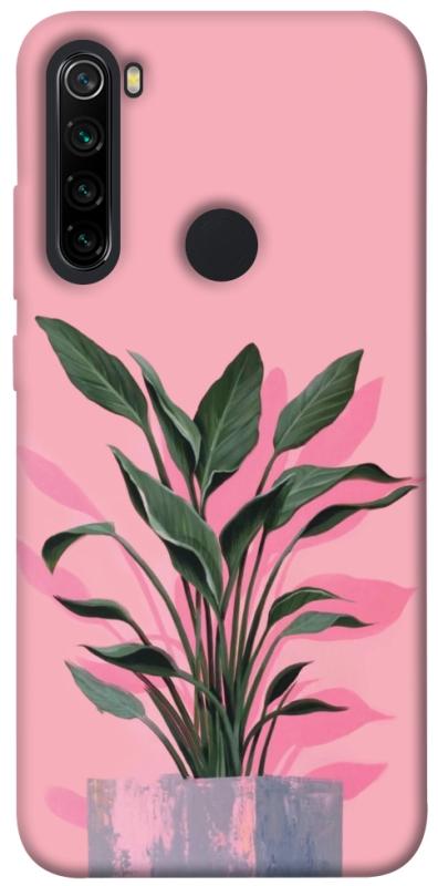 Чехол itsPrint Pink plant для Xiaomi Redmi Note 8, цветы, купить оптом с доставкой