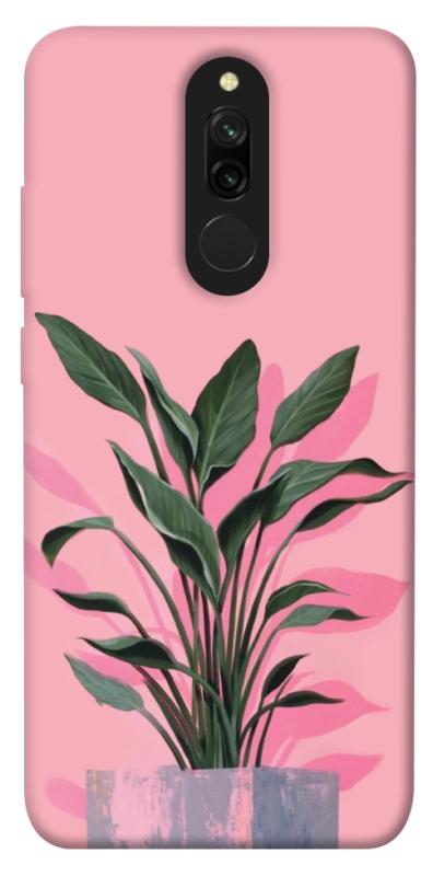 Чехол itsPrint Pink plant для Xiaomi Redmi 8, цветы, купить оптом с доставкой