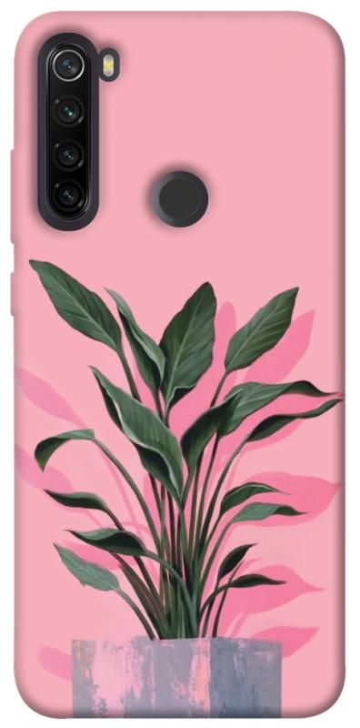 Чехол itsPrint Pink plant для Xiaomi Redmi Note 8T, цветы, купить оптом с доставкой