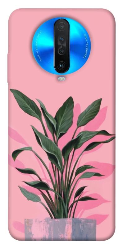 Чехол itsPrint Pink plant для Xiaomi Redmi K30, цветы, купить оптом с доставкой