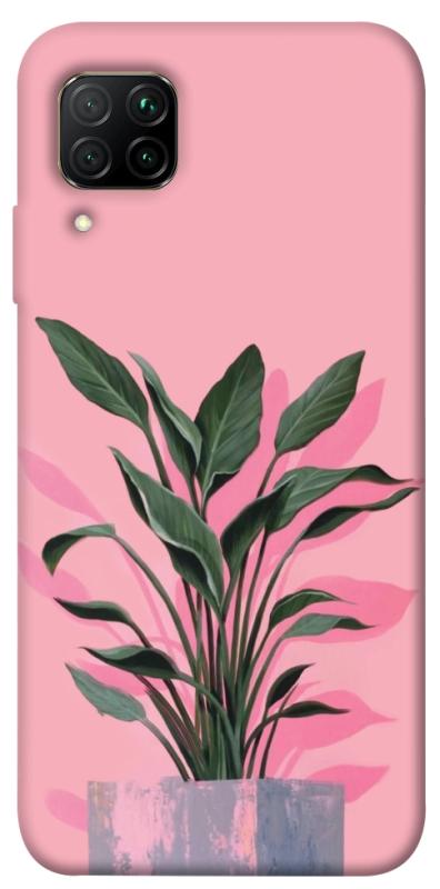 Чехол itsPrint Pink plant для Huawei P40 Lite, цветы, купить оптом с доставкой
