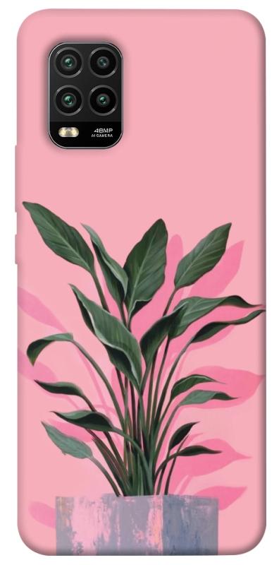 Чехол itsPrint Pink plant для Xiaomi Mi 10 Lite, цветы, купить оптом с доставкой