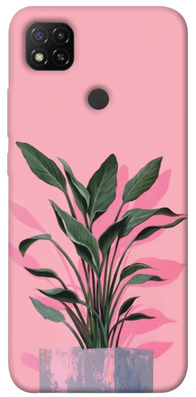 Чехол itsPrint Pink plant для Xiaomi Redmi 9C, цветы, купить оптом с доставкой