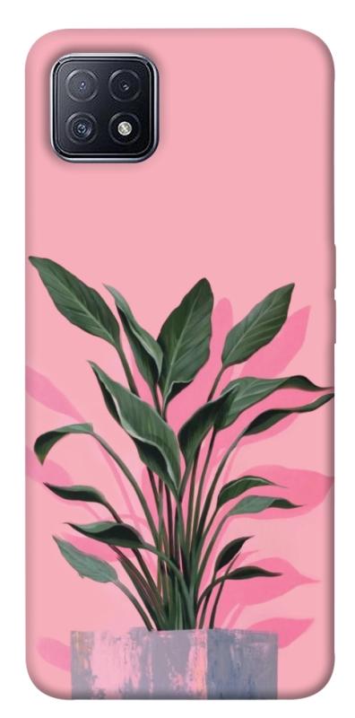 Чехол itsPrint Pink plant для Oppo A73, цветы, купить оптом с доставкой