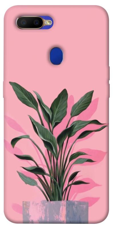 Чехол itsPrint Pink plant для Oppo A5s / Oppo A12, цветы, купить оптом с доставкой