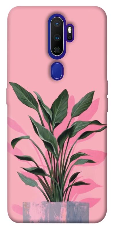 Чехол itsPrint Pink plant для Oppo A5 (2020) / Oppo A9 (2020), цветы, купить оптом с доставкой
