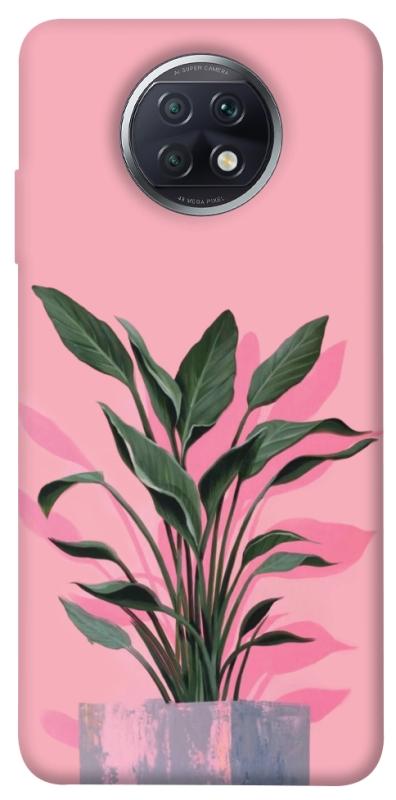 Чехол itsPrint Pink plant для Xiaomi Redmi Note 9 5G / Note 9T, цветы, купить оптом с доставкой