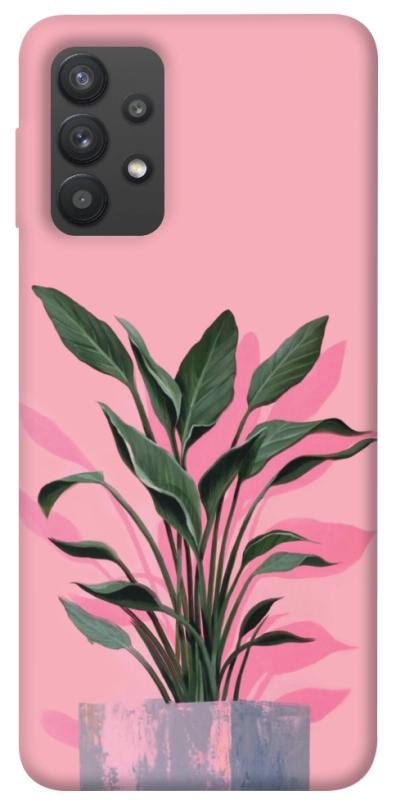 Чехол itsPrint Pink plant для Samsung Galaxy A32 (A325F) 4G, цветы, купить оптом с доставкой