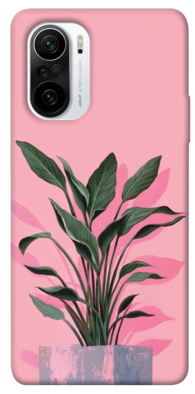 Чехол itsPrint Pink plant для Xiaomi Redmi K40 / K40 Pro / K40 Pro+ / Poco F3, цветы, купить оптом с доставкой