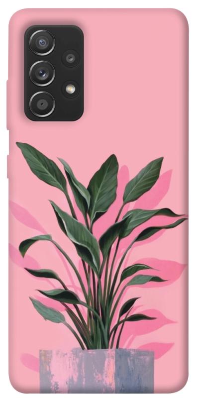 Чехол itsPrint Pink plant для Samsung Galaxy A72 4G / A72 5G, цветы, купить оптом с доставкой