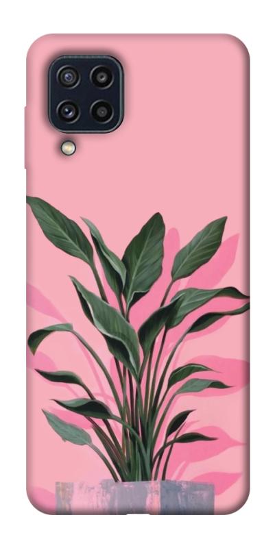 Чехол itsPrint Pink plant для Samsung Galaxy M32, цветы, купить оптом с доставкой