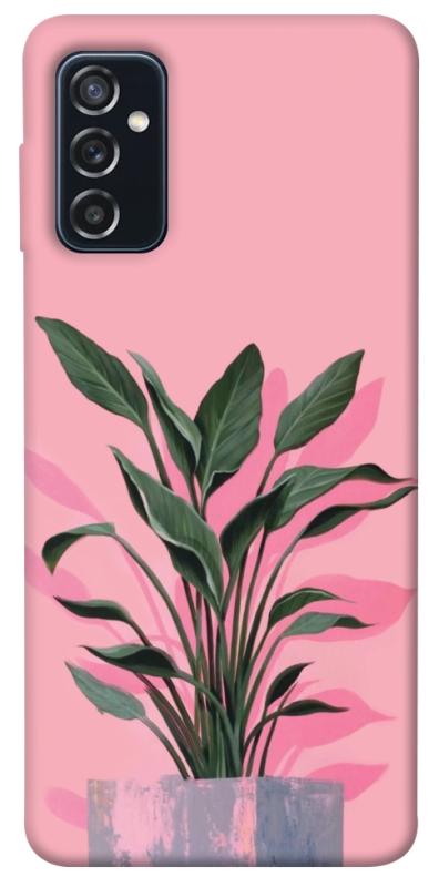 Чехол itsPrint Pink plant для Samsung Galaxy M52, цветы, купить оптом с доставкой