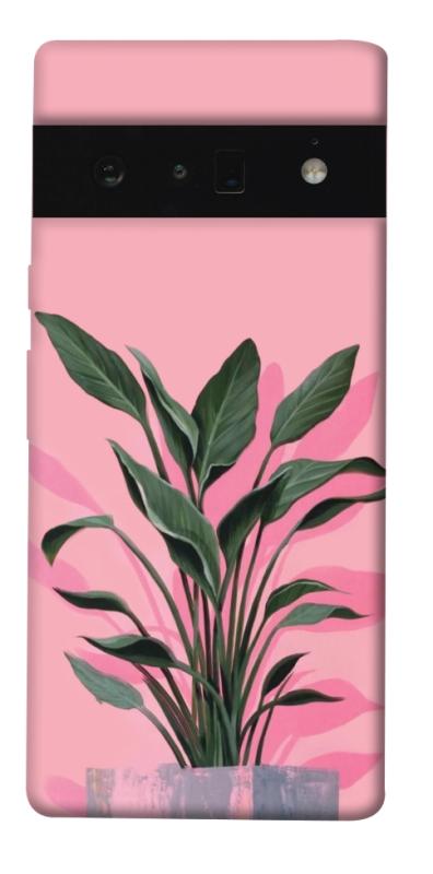 Чехол itsPrint Pink plant для Google Pixel 6 Pro, цветы, купить оптом с доставкой