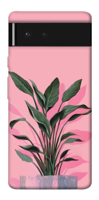 Чехол itsPrint Pink plant для Google Pixel 6, цветы, купить оптом с доставкой
