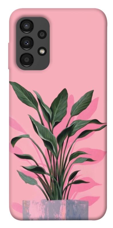 Чехол itsPrint Pink plant для Samsung Galaxy A13 4G, цветы, купить оптом с доставкой