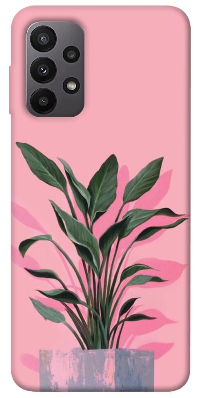 Чехол itsPrint Pink plant для Samsung Galaxy A23 4G, цветы, купить оптом с доставкой