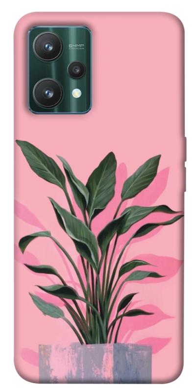 Чехол itsPrint Pink plant для Realme 9 Pro, цветы, купить оптом с доставкой