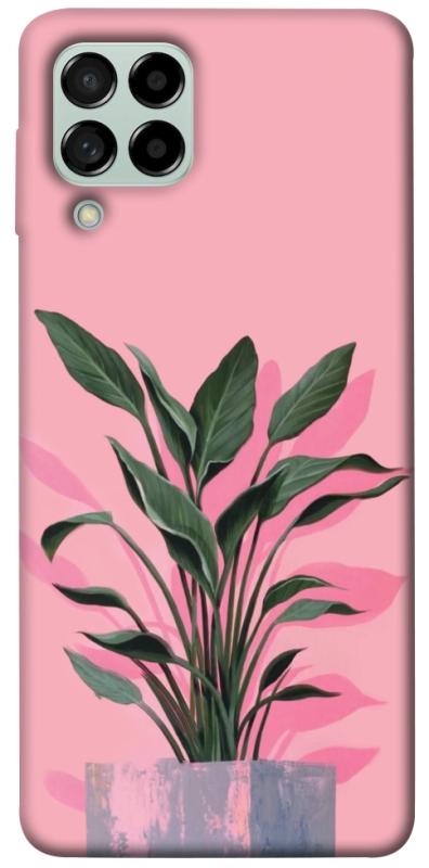 Чехол itsPrint Pink plant для Samsung Galaxy M53 5G, цветы, купить оптом с доставкой