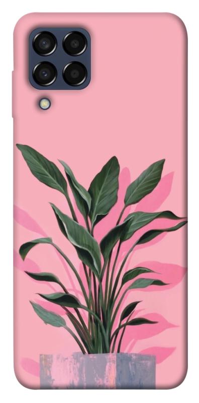 Чехол itsPrint Pink plant для Samsung Galaxy M33 5G, цветы, купить оптом с доставкой