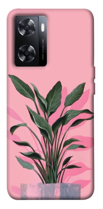 Чехол itsPrint Pink plant для OnePlus Nord N20 SE, цветы, купить оптом с доставкой