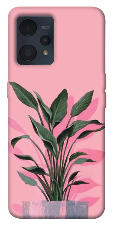 Чехол itsPrint Pink plant для Realme 9 4G / 9 Pro+, цветы, купить оптом с доставкой