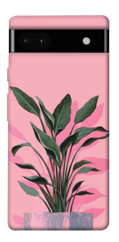 Чехол itsPrint Pink plant для Google Pixel 6a, цветы, купить оптом с доставкой