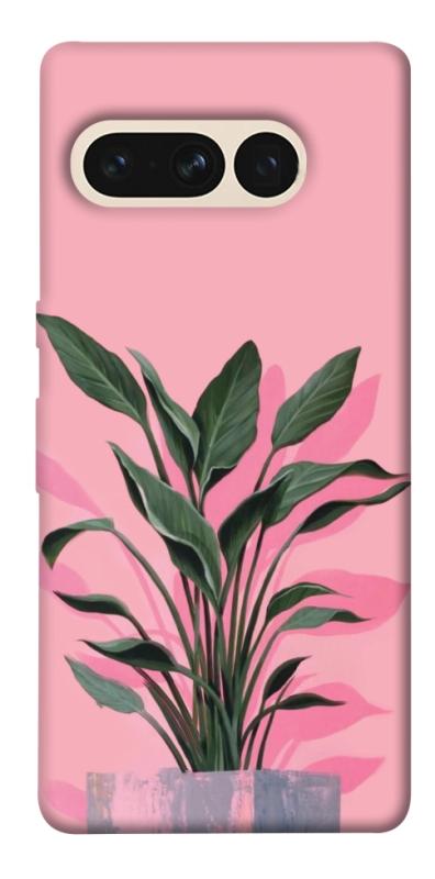 Чехол itsPrint Pink plant для Google Pixel 7 Pro, цветы, купить оптом с доставкой