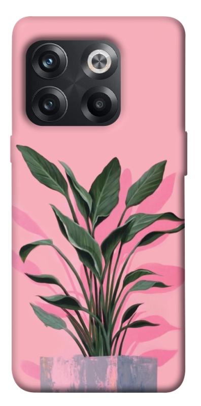 Чехол itsPrint Pink plant для OnePlus 10T, цветы, купить оптом с доставкой