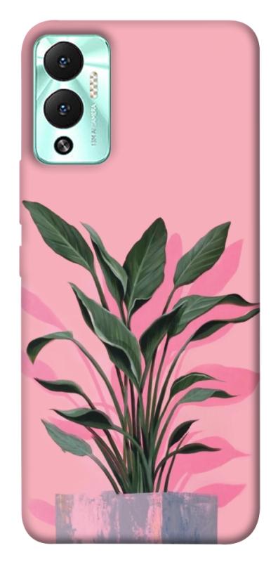 Чехол itsPrint Pink plant для Infinix Hot 12 Play, цветы, купить оптом с доставкой
