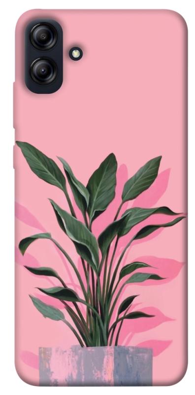 Чехол itsPrint Pink plant для Samsung Galaxy A04e, цветы, купить оптом с доставкой