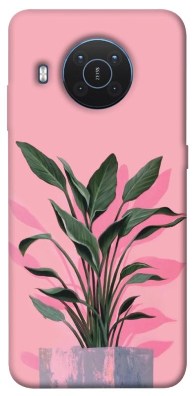 Чехол itsPrint Pink plant для Nokia X10 / X20, цветы, купить оптом с доставкой