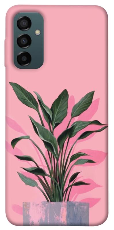 Чехол itsPrint Pink plant для Samsung Galaxy M14 5G, цветы, купить оптом с доставкой