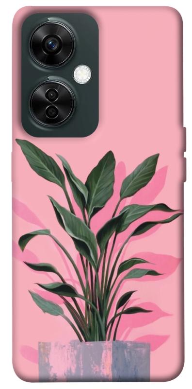 Чехол itsPrint Pink plant для OnePlus Nord CE 3 Lite, цветы, купить оптом с доставкой