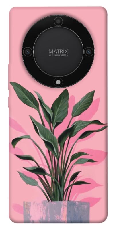 Чехол itsPrint Pink plant для Huawei Magic5 Lite, цветы, купить оптом с доставкой