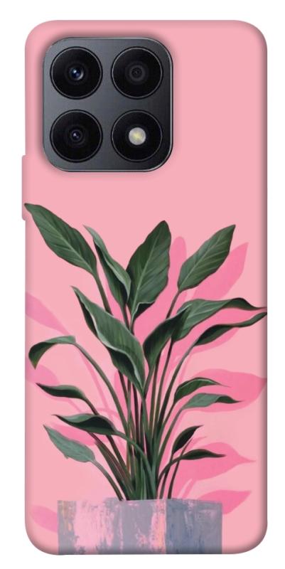 Чохол itsPrint Pink plant для Huawei Honor X8a, квіти, купити оптом з доставкою