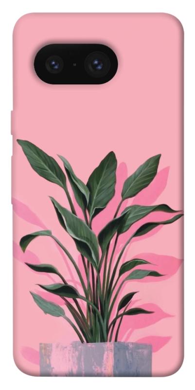 Чохол itsPrint Pink plant для Google Pixel 8, квіти, купити оптом з доставкою