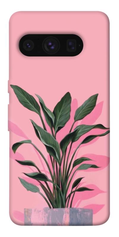 Чехол itsPrint Pink plant для Google Pixel 8 Pro, цветы, купить оптом с доставкой