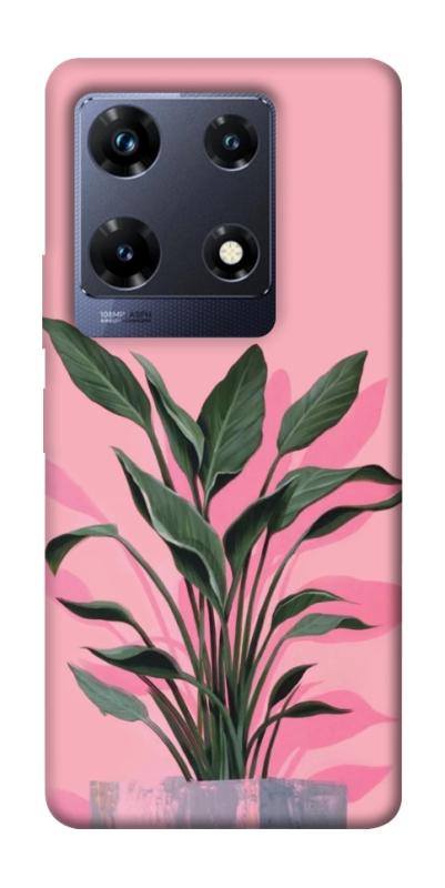 Чехол itsPrint Pink plant для Infinix Note 30 Pro, цветы, купить оптом с доставкой
