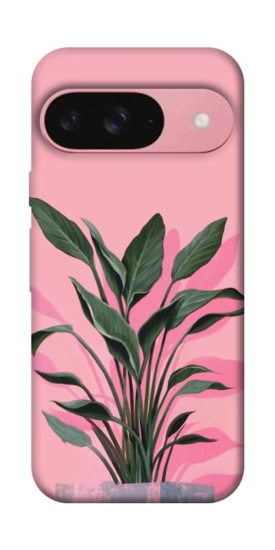 Чехол itsPrint Pink plant для Google Pixel 9, цветы, купить оптом с доставкой